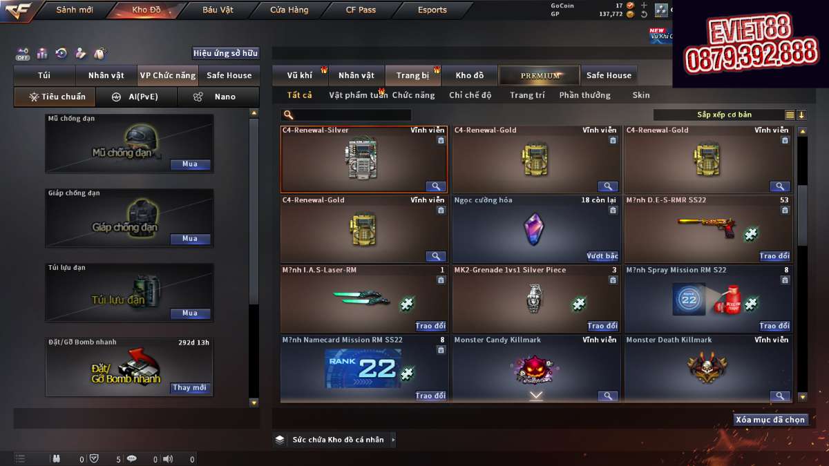 shop acc cf uy tin gia re
